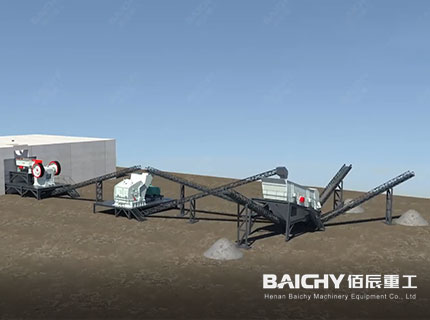 Stone Crushing Plant 3D Animation