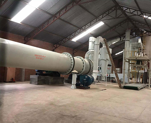 rotary sand dryer plant