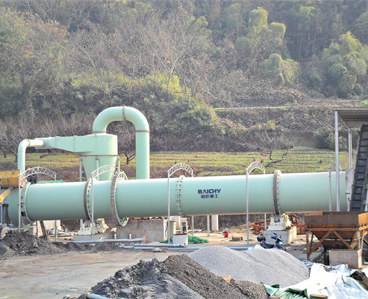 rotary sand dryer plant
