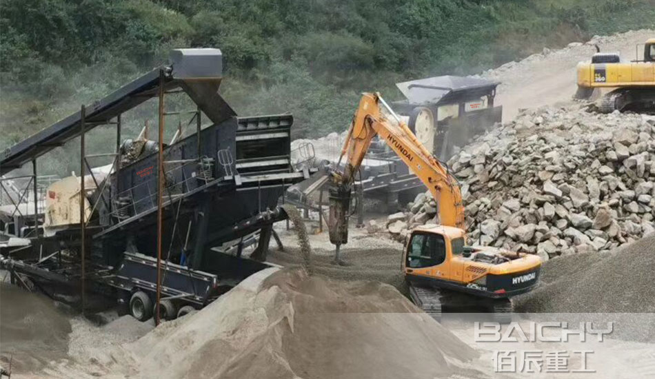 150tph mobile gravel crusher plant in Sichuan