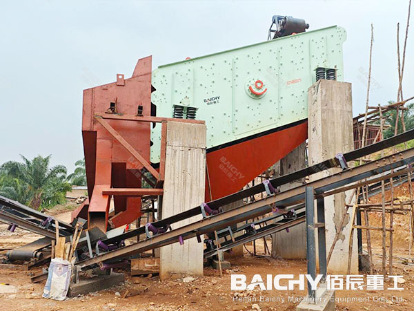 Ballast vibrating screen