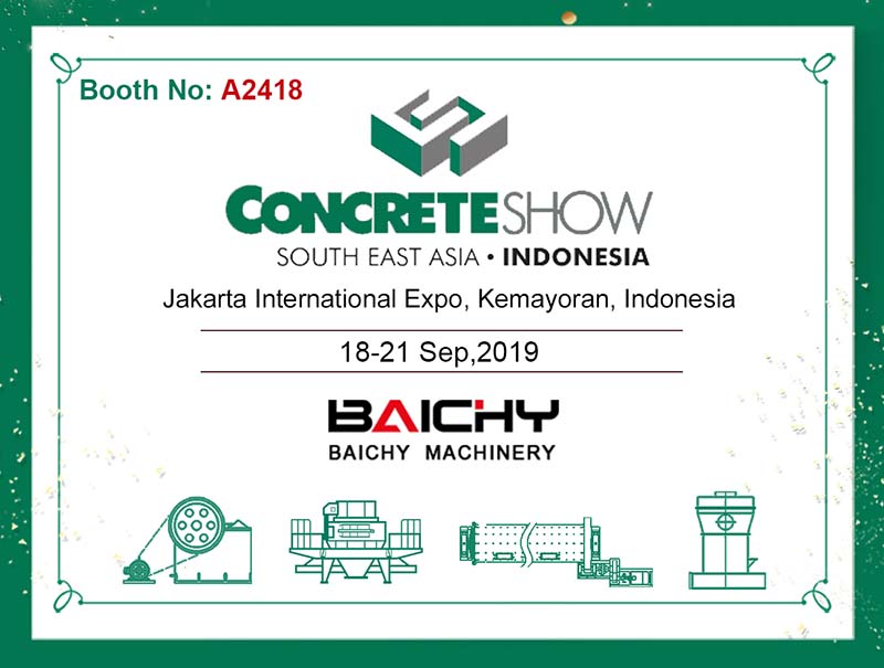 Baichy Machinery attends exhibition of Mining Indonesia 2019