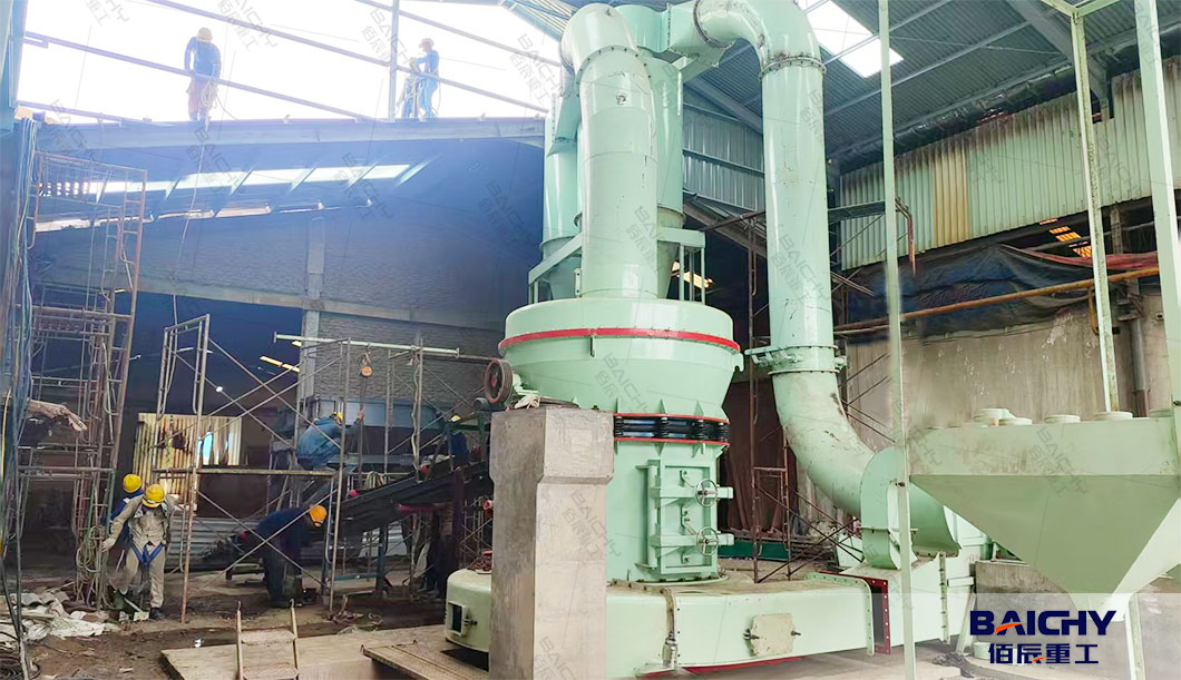 Raymond-mill-YGM160-lime-grinding-machine-plant-in-Indonesia