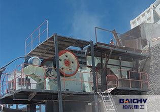Sandstone crushing plant 150tph in Somalia