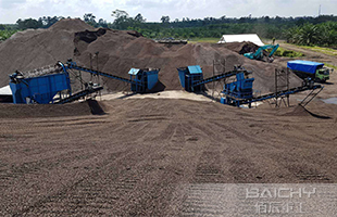 Silica sand processing plant