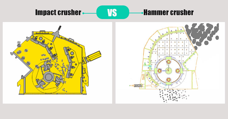Impact crusher VS hammer crusher1