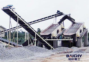 Vibrating screen in stone crusher plant