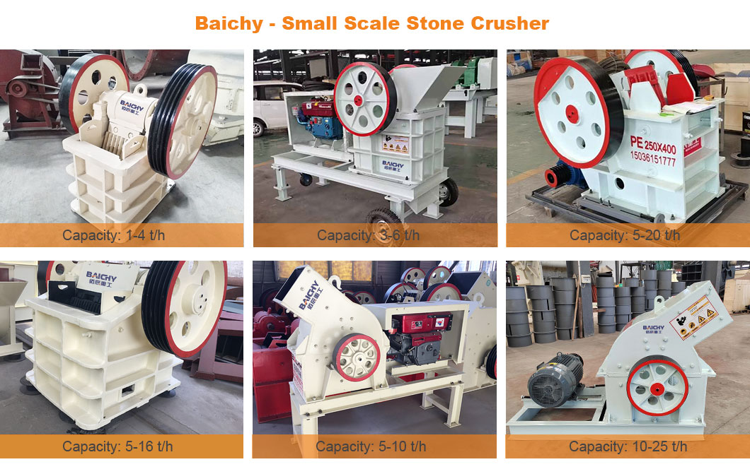 Small scale jaw crusher