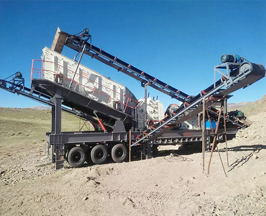 mobile crushing and screening plant