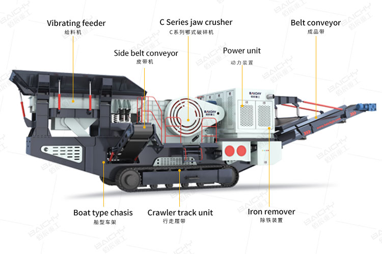 crawler jaw crusher