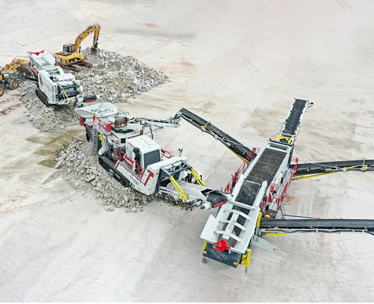 crawler type moible stone crusher