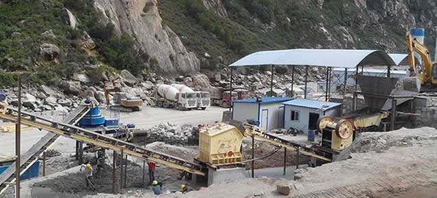 aggregates production plant