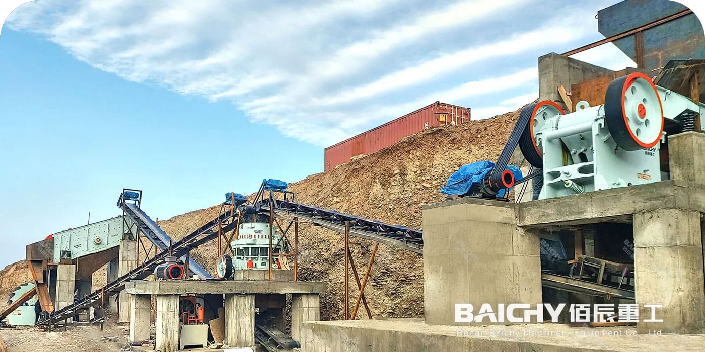 100t/h Basalt Crusher Plant In Kyrgrzstan