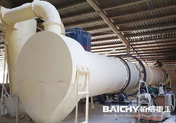 Direct Heating Kaolin Rotary Dryer Plant 20tph in Vietnam