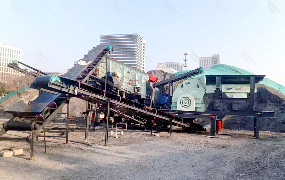 100 TPH Mobile Stone Crusher for Urban Construction Waste Recycling