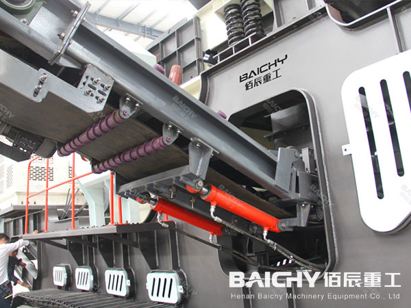 tracked jaw crusher plant