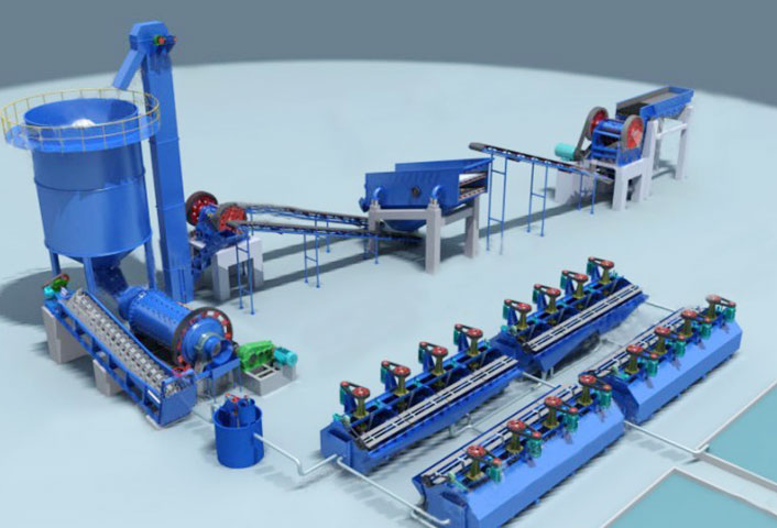 gold flotation processing plant