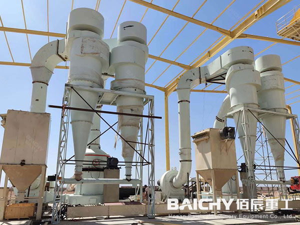 Gypsum grinding mill installation